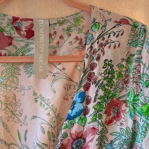 Lightweight floral cotton wrap